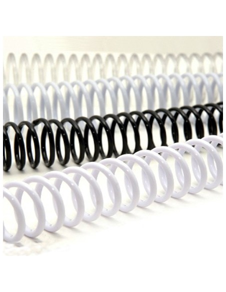ESPIRALES PLÁSTICOS 68 PASOS 33MM 25 UDS