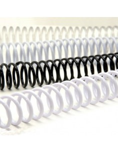 ESPIRALES PLÁSTICOS 58 PASOS 45MM 10 UDS