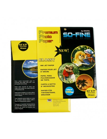 Papel Fotográfico T/Din A4 Glossy 200 gr 20 Uds