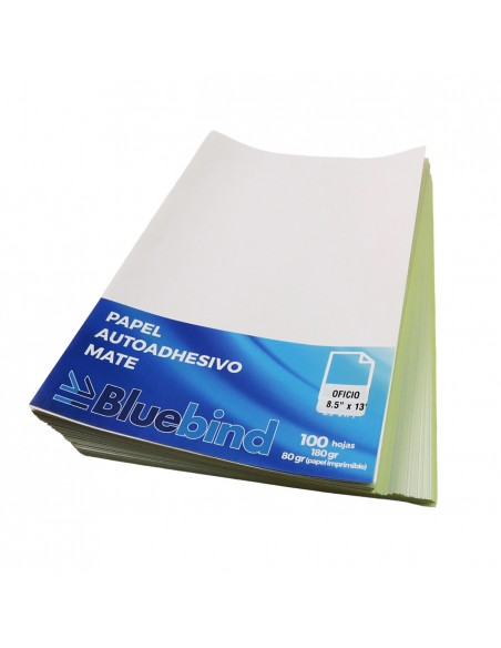 Papel Adhesivo Matte T/Oficio 100 Uds