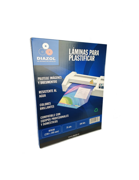 Sobres Termolaminados 75mic T/Oficio 100 Uds