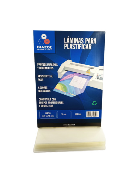 Sobres Termolaminados 75mic T/Oficio 100 Uds