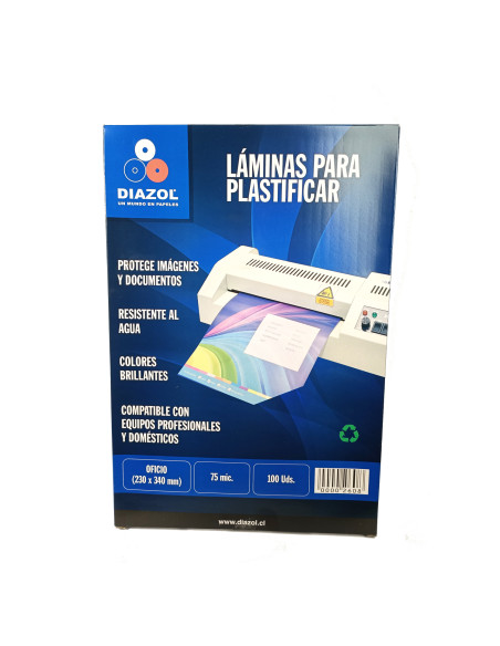 Sobres Termolaminados 75mic T/Oficio 100 Uds