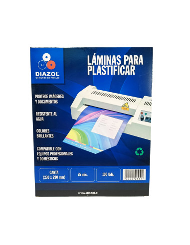 Sobres de láminas para termolaminar...