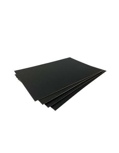 Cartón Piedra Negro Pliego 1,5 mm 950 g x m2 -...