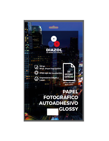 Papel Fotográfico Autoadhesivo Glossy HR