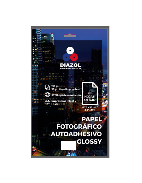 Papel Fotográfico Autoadhesivo Glossy HR